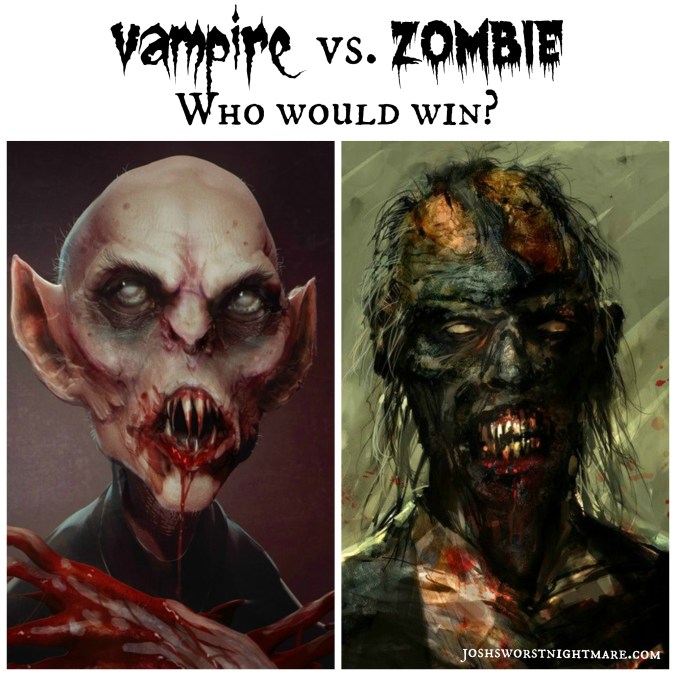 vampire vs. zombie