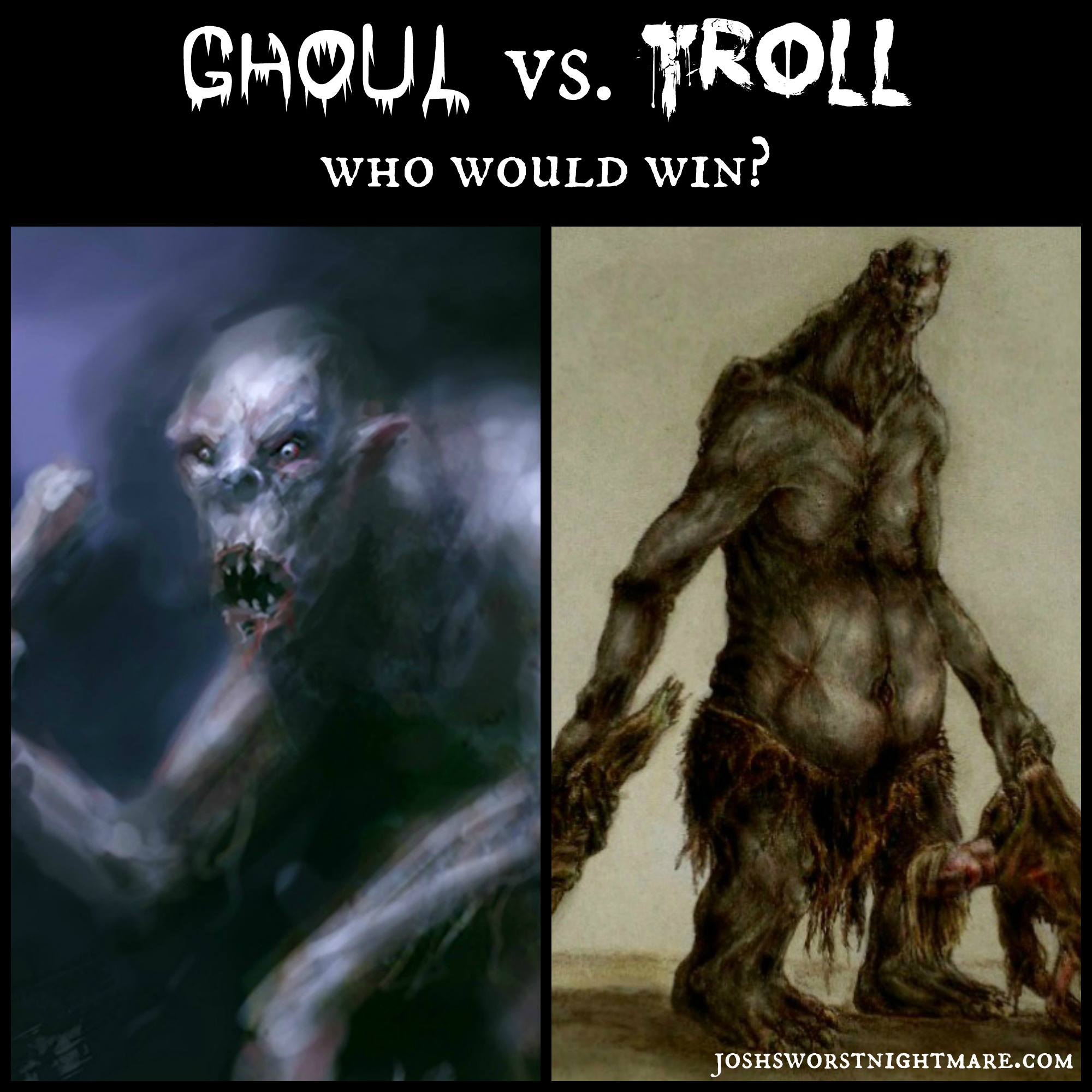 ghoul vs troll